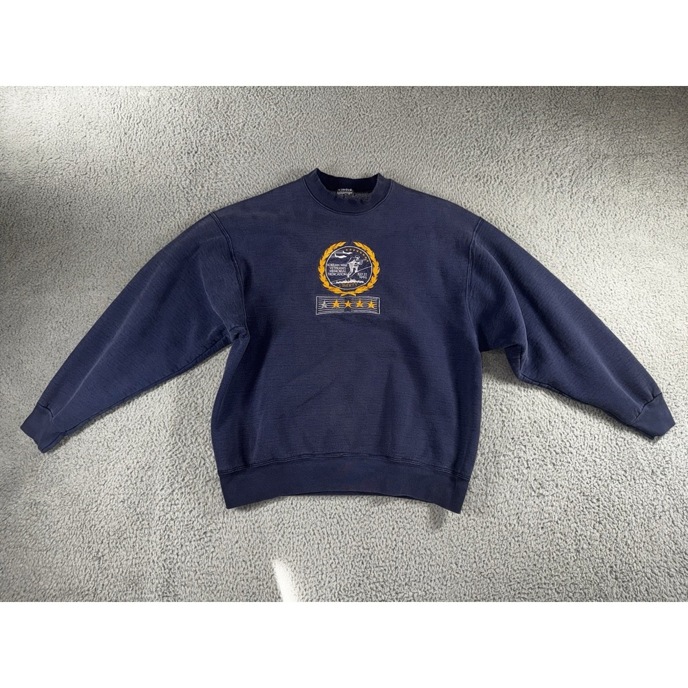 Korean War Veterans Memorial Dedication 1995 Sweatshirt Shirt USA Men XL VTG
